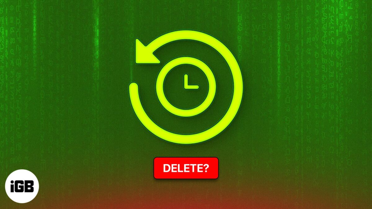 How to delete time machine backups on mac
