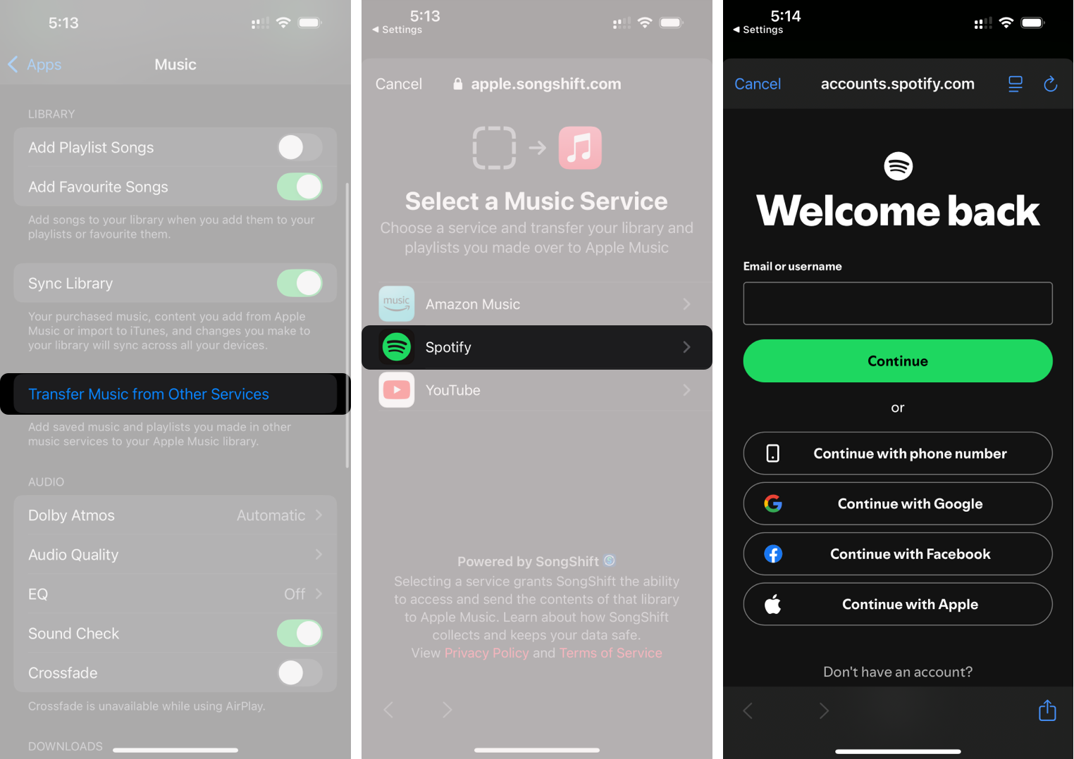 How to Transfer Spotify Playlists to Apple Music on iPhone – iGeeksBlog Tap Transfer Music, choose Spotify, and sign in to sync your music