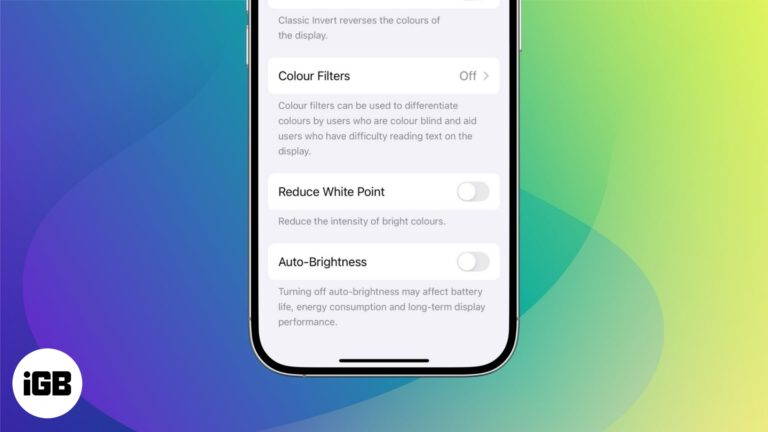 Turn Off Auto-Brightness on iPhone and iPad.