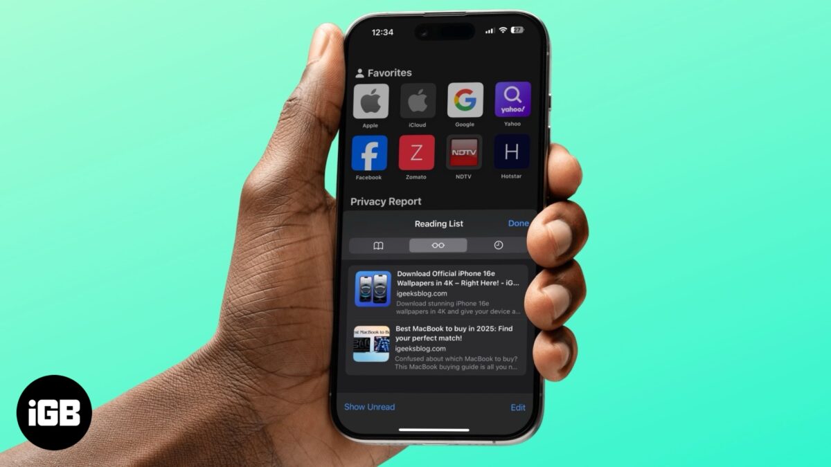 How to delete reading list in safari on iphone ipad and mac