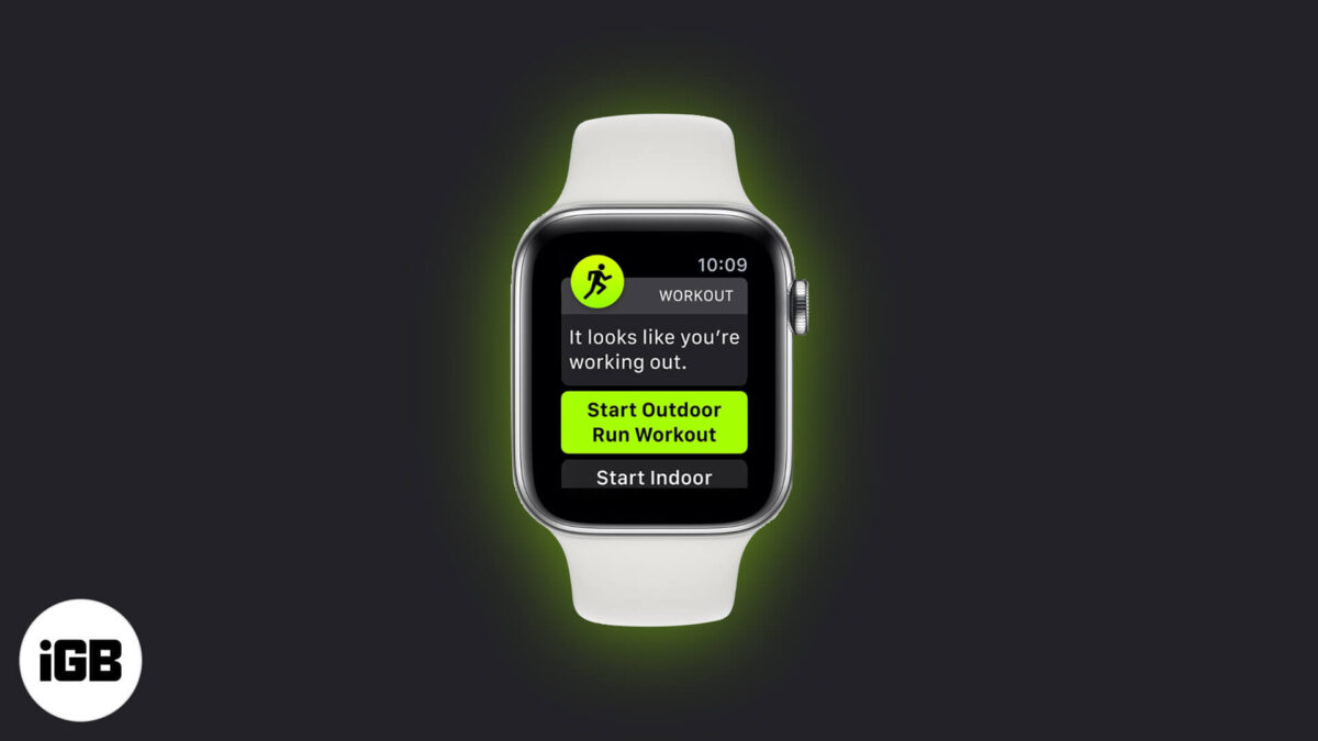 How to use workout detection on apple watch