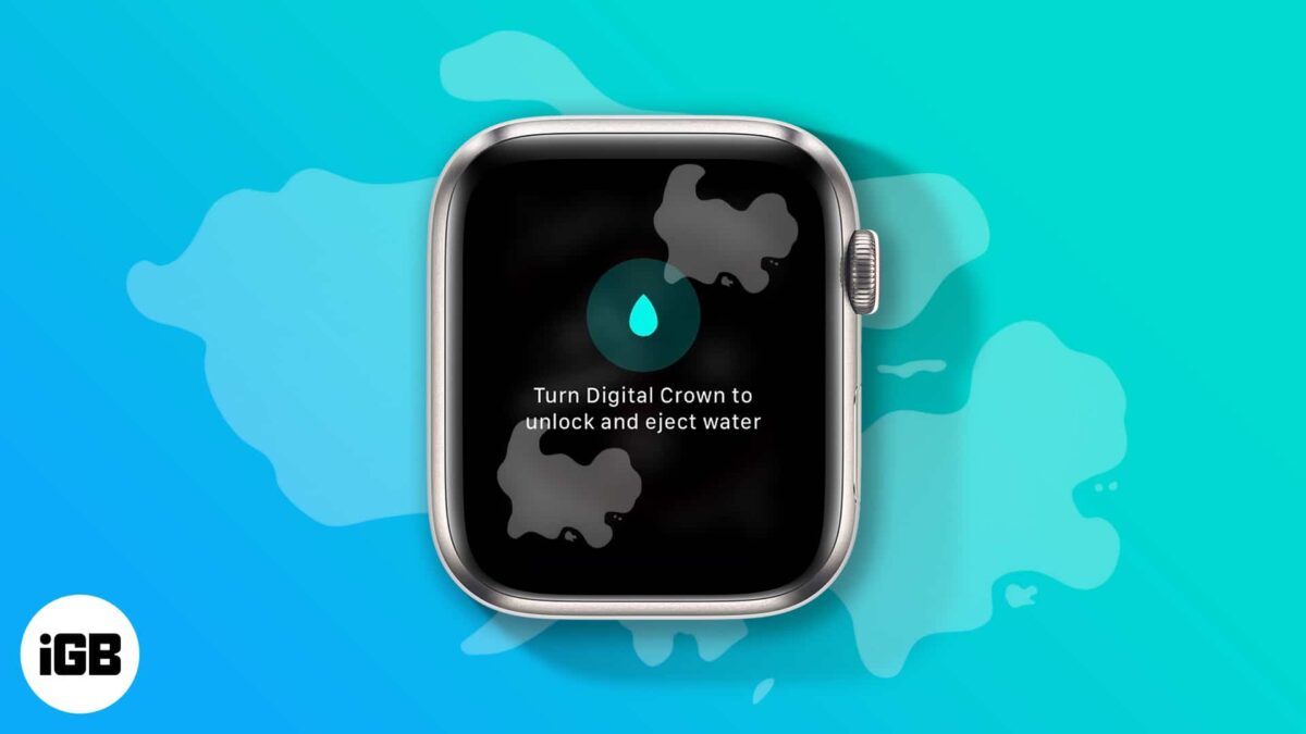 Remove water from your apple watch speaker using water lock