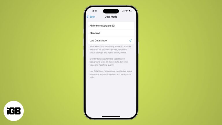 How to use Low Data Mode on iPhone and iPad.