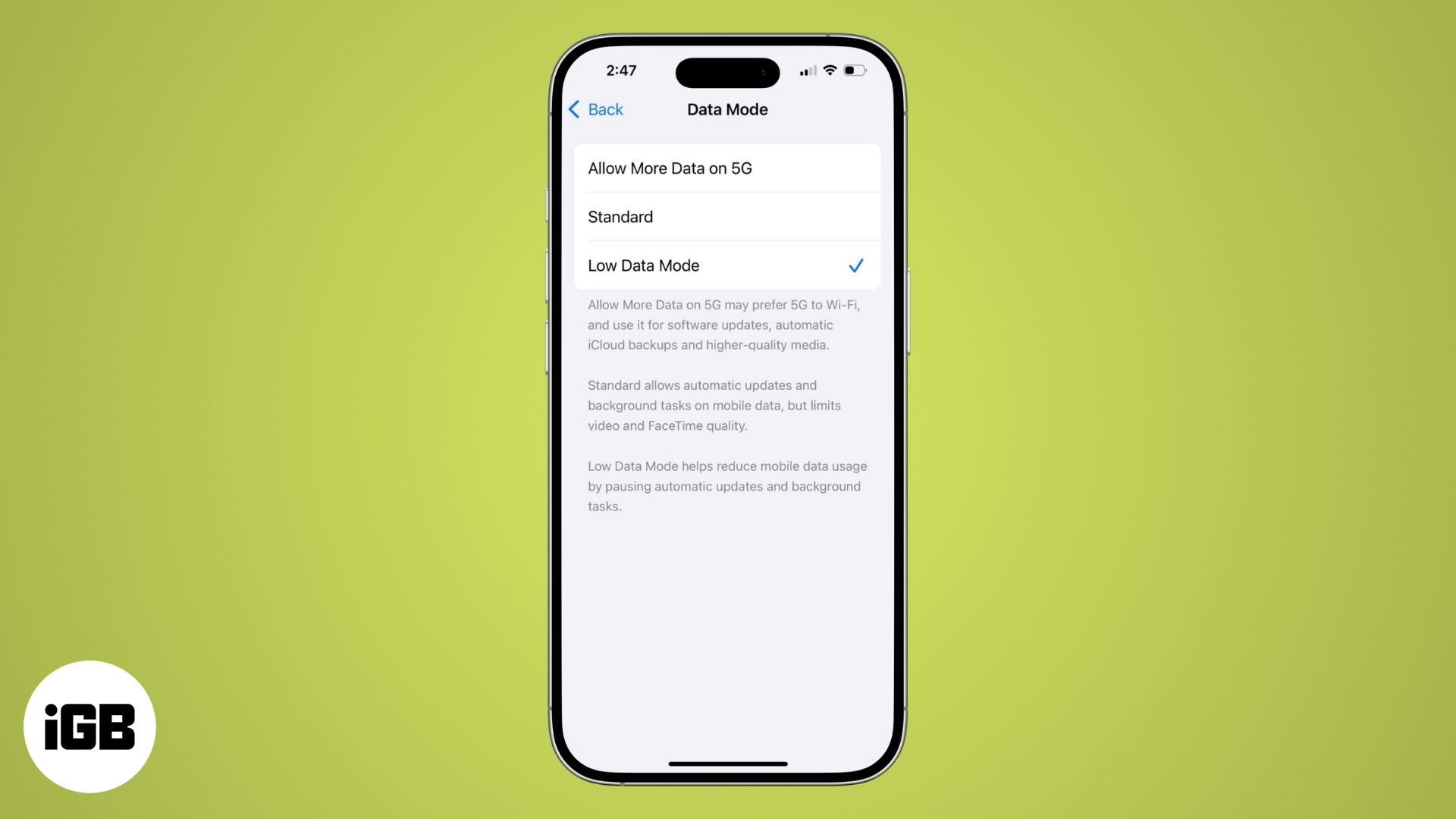 How to use Low Data Mode on iPhone and iPad.