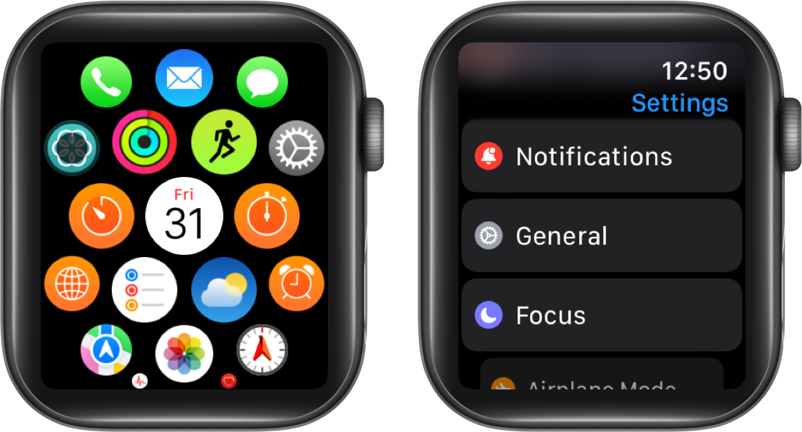 Open settings app and go to general