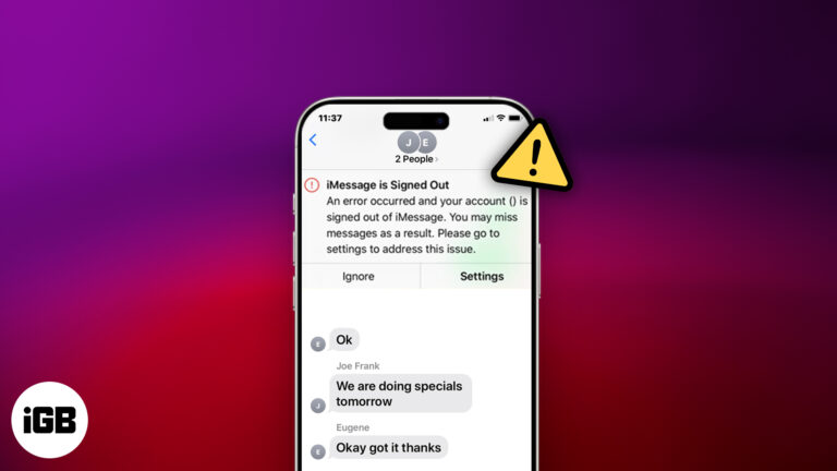 How to fix the iMessage is signed out error on an iPhone