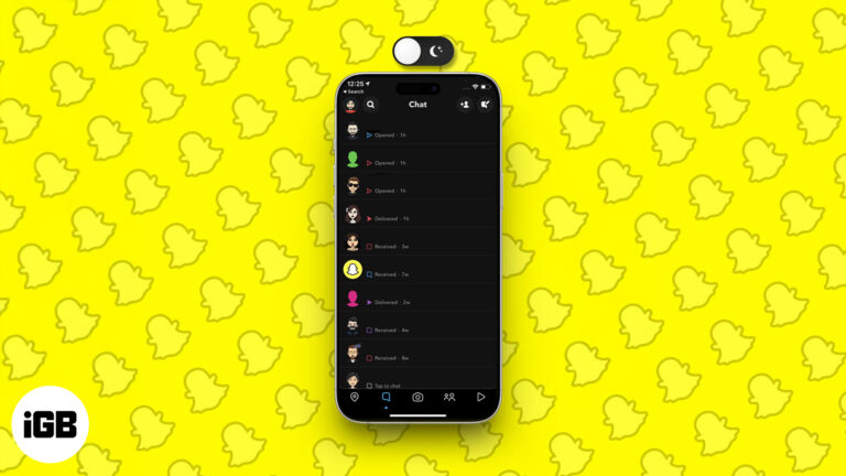 Enable Dark Mode on Snapchat.