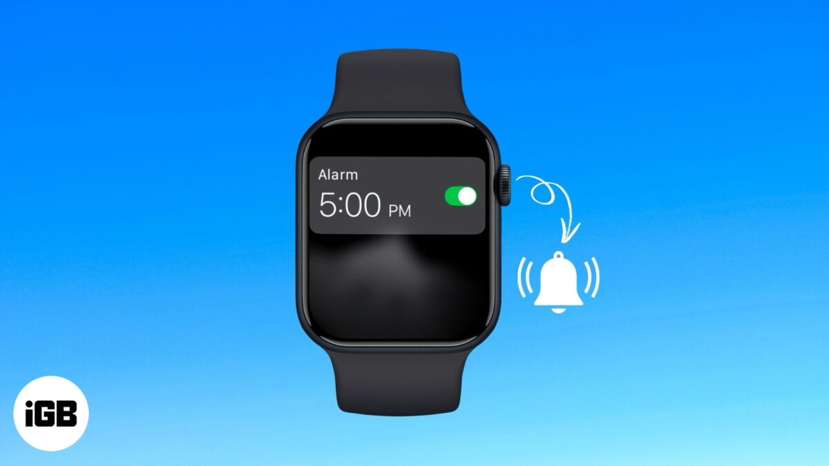 Set an alarm on apple watch