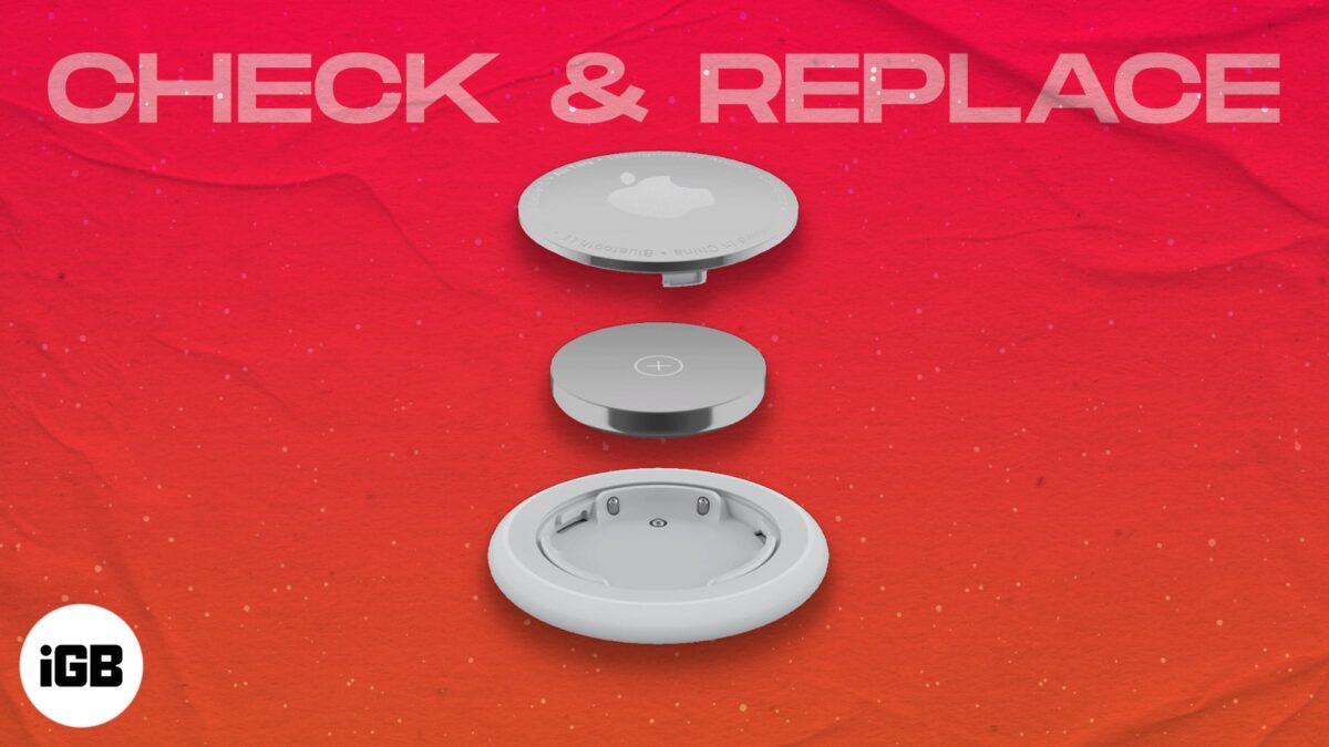 Check and replace airtag battery