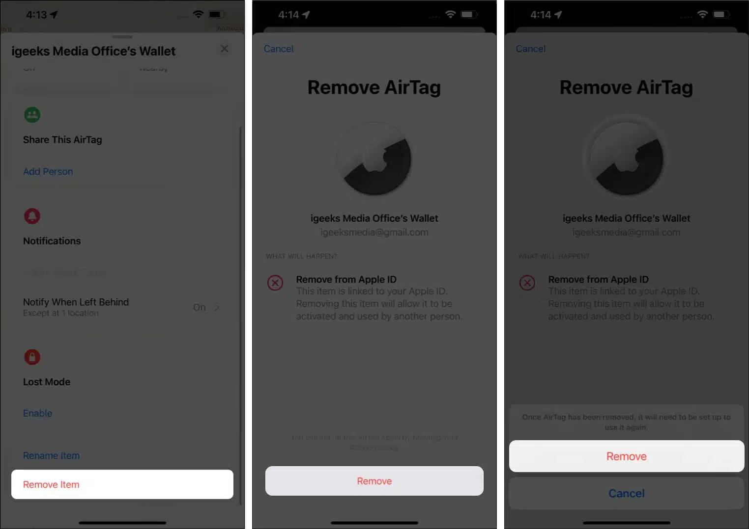 How to reset airtag for selling or reusing it Unpair the airtag from the find my app