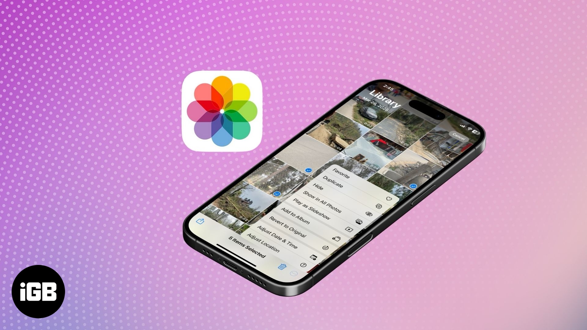 Turn off location on iPhone photos and videos