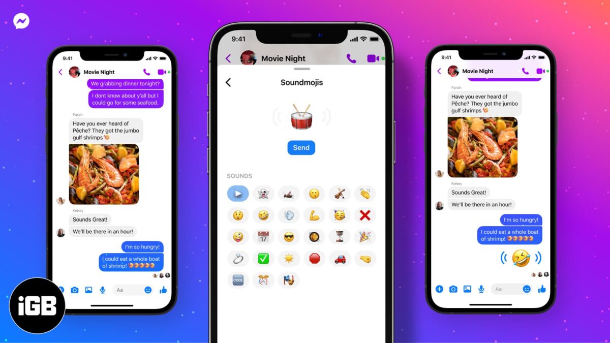 How to send soundmojis on facebook messenger