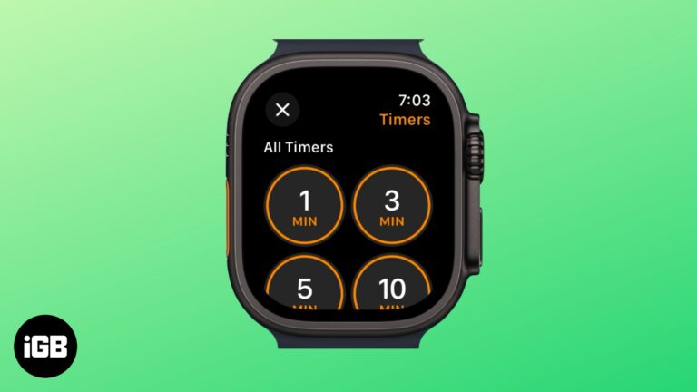 Set a timer on an Apple Watch.