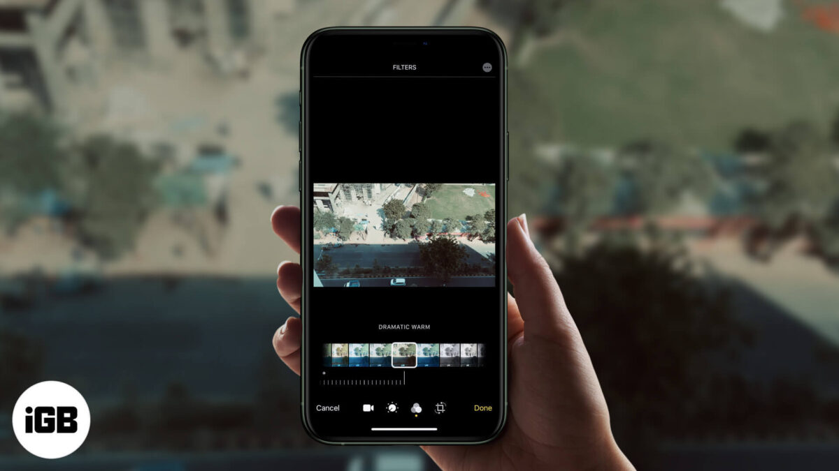 How to add a filter to video on iphone or ipad