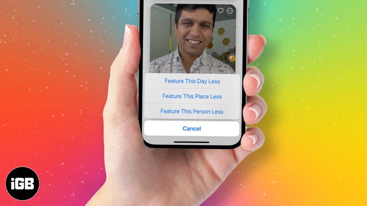 How to block someone in photos memories on iphone