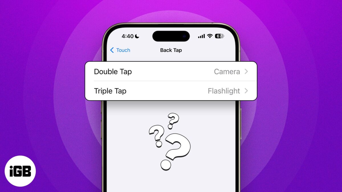 How to use back tap on iphone