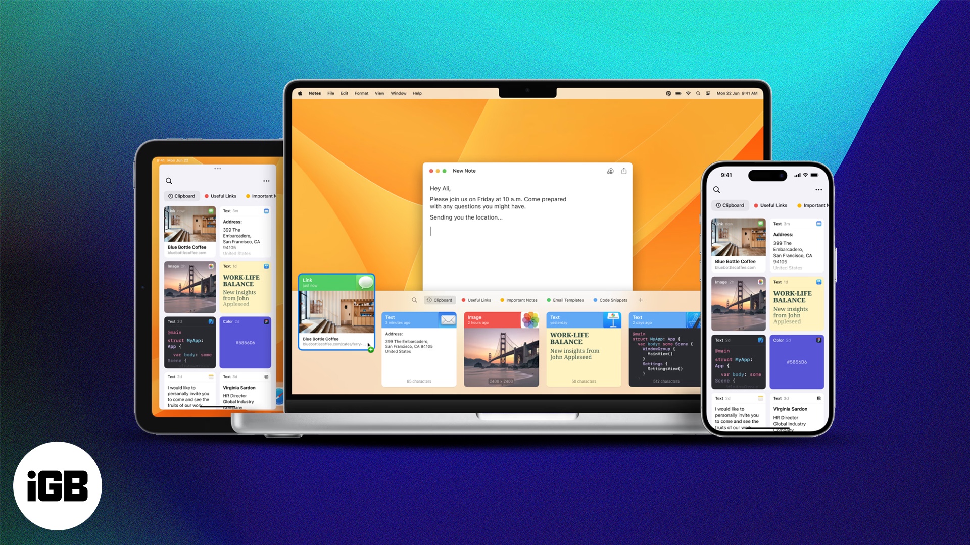 Copy and Paste Between iPhone and Mac with Universal Clipboard.