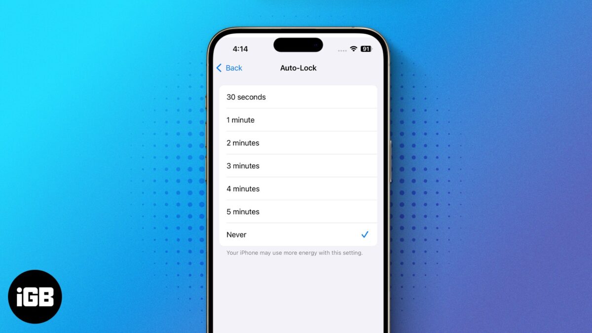 How to keep your iphone screen on