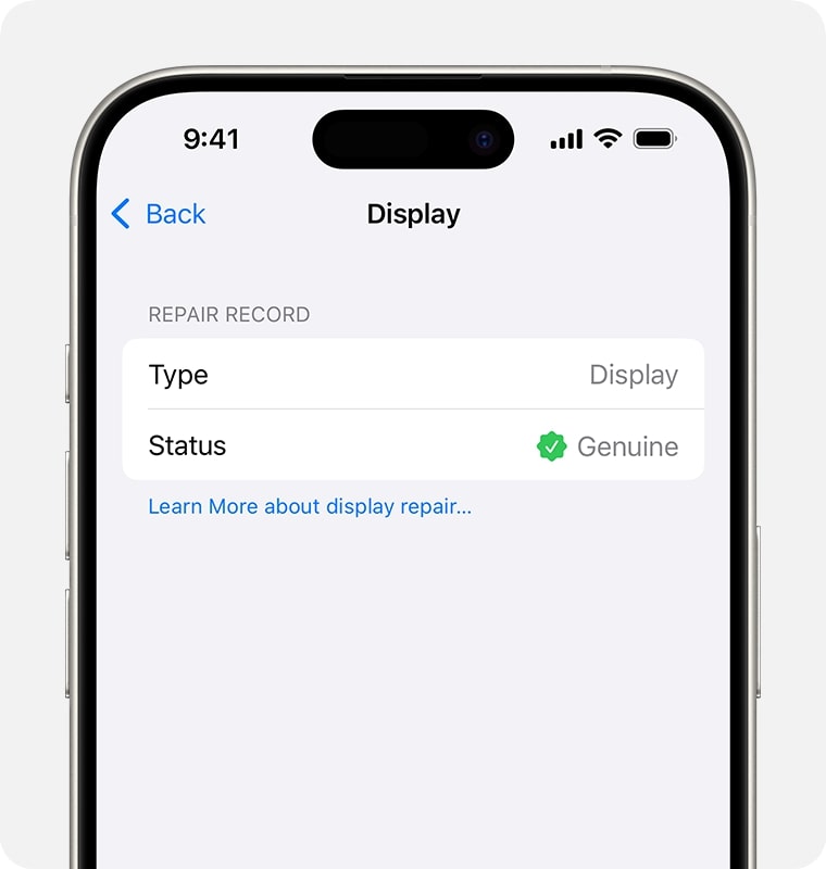 How to See Parts and Service History on iPhone (iOS 26) – iGeeksBlog What Genuine Apple Part Means