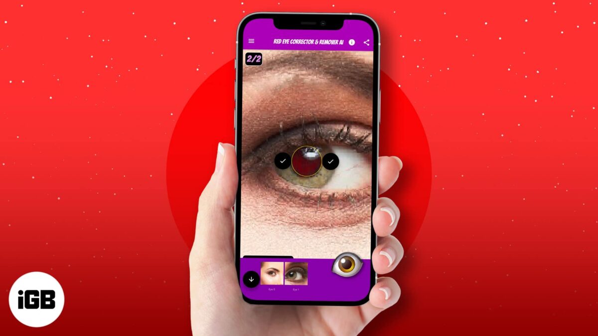 Best red eye remover apps for iphone