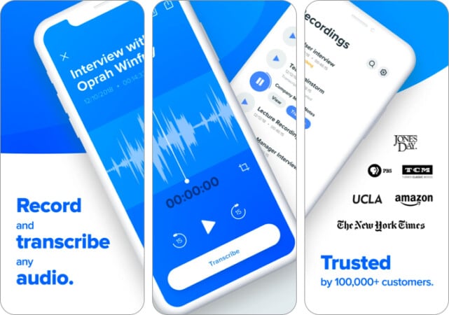 Rev Voice Recorder & Memos app for iPhone