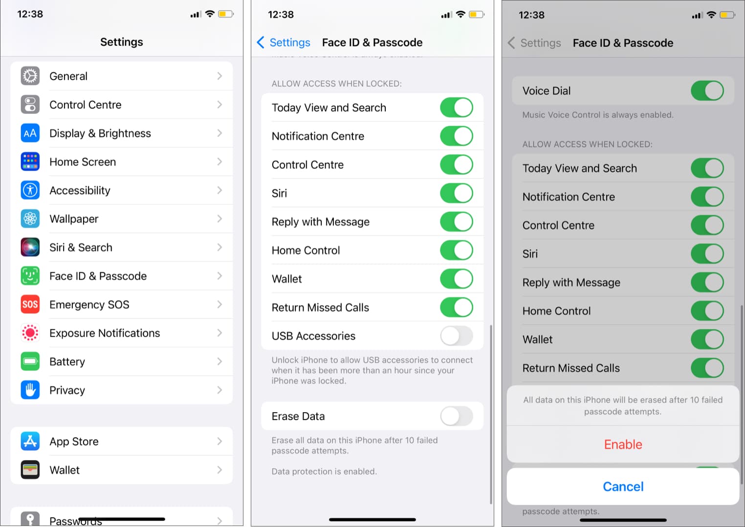 Auto-erase all data from iPhone and iPad