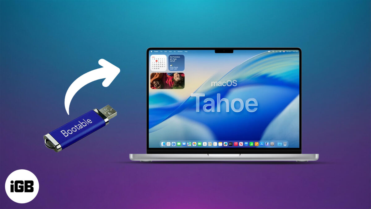 Create a macos tahoe 26 bootable usb installer
