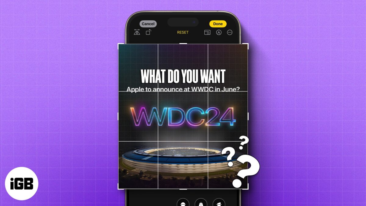 How to crop photos on iphone or ipad