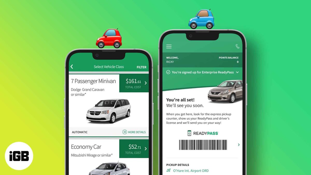 Best rental car apps for iphone