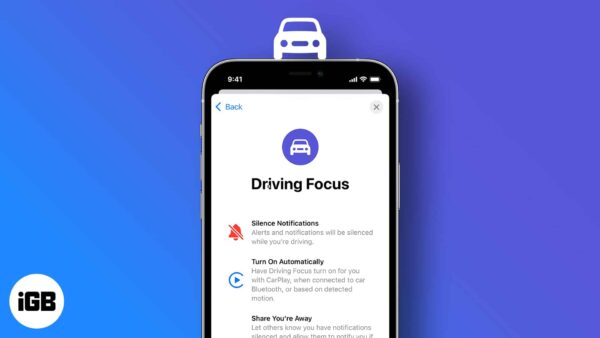 How to use driving foucs on iphone
