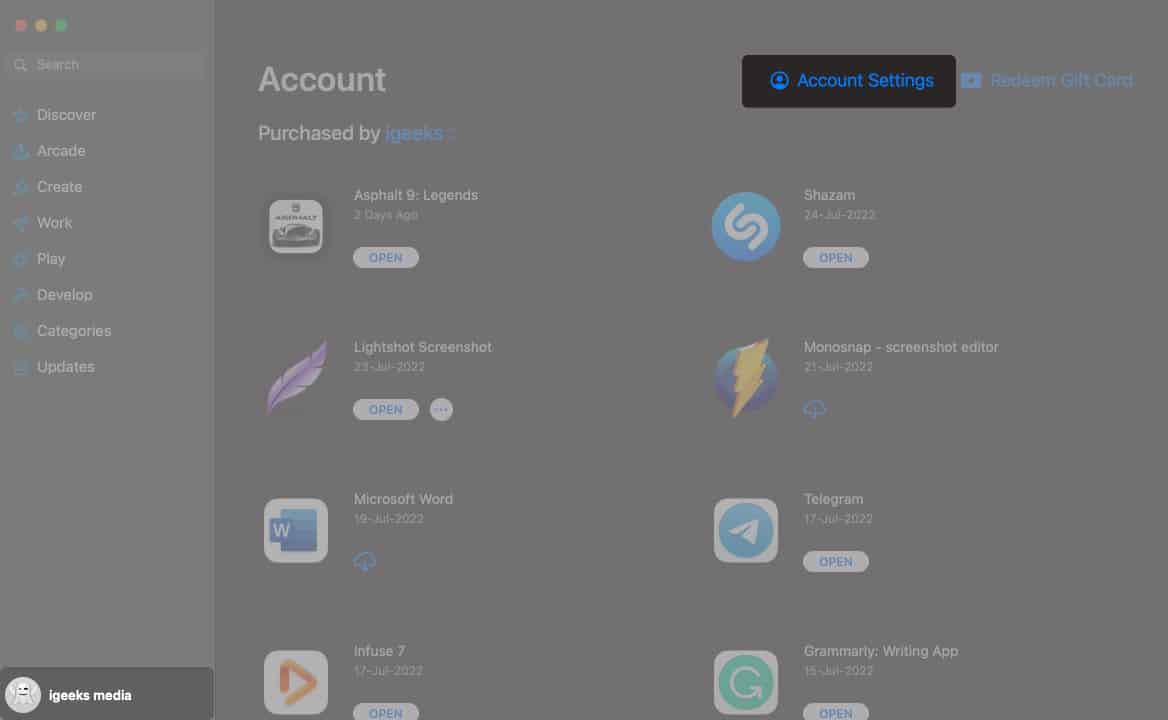 Sign up for Apple One through App Store on Mac