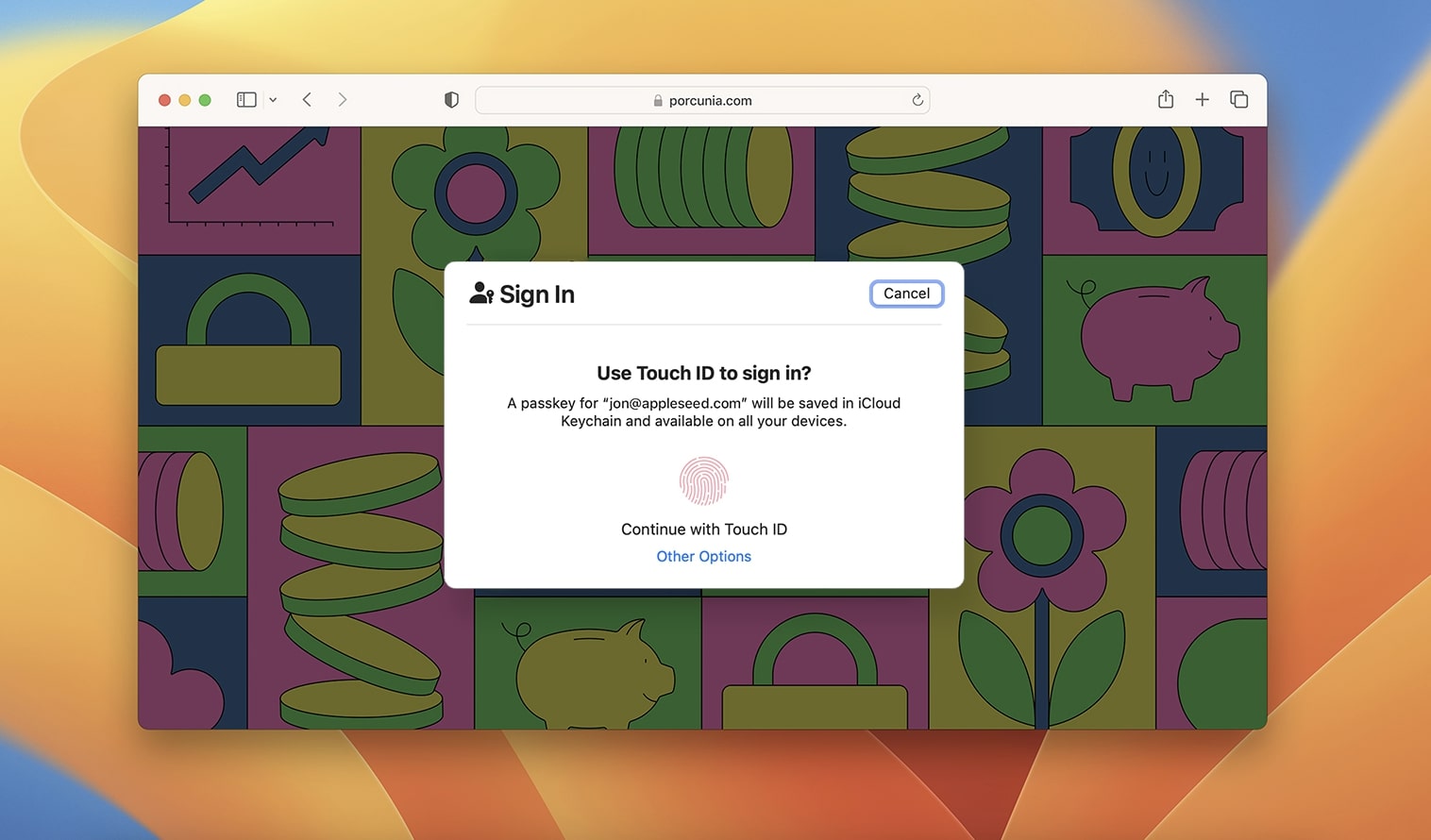 Use Apple passkeys to log in to apps and websites.