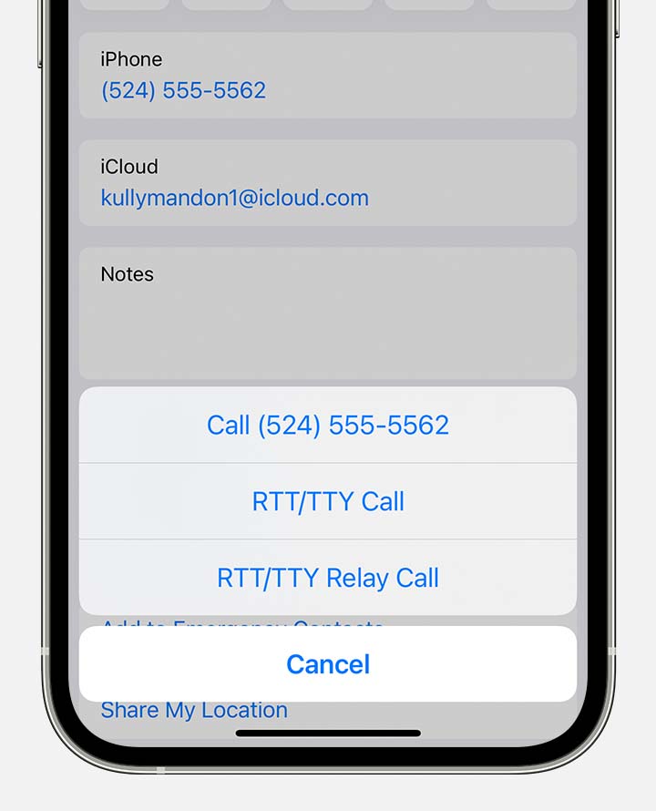 Making or Receiving RTT/TTY relay calls