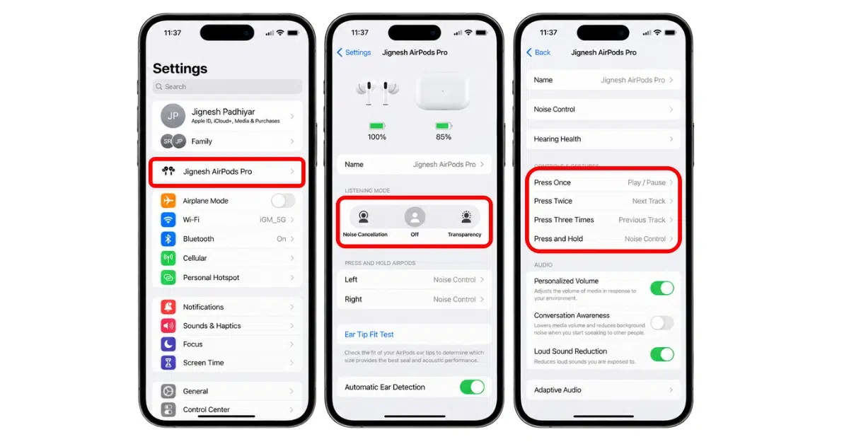 How to use Transparency mode on AirPods Pro and AirPods Max β iGeeksBlog Fine-tune ANC and Transparency mode from iPhone