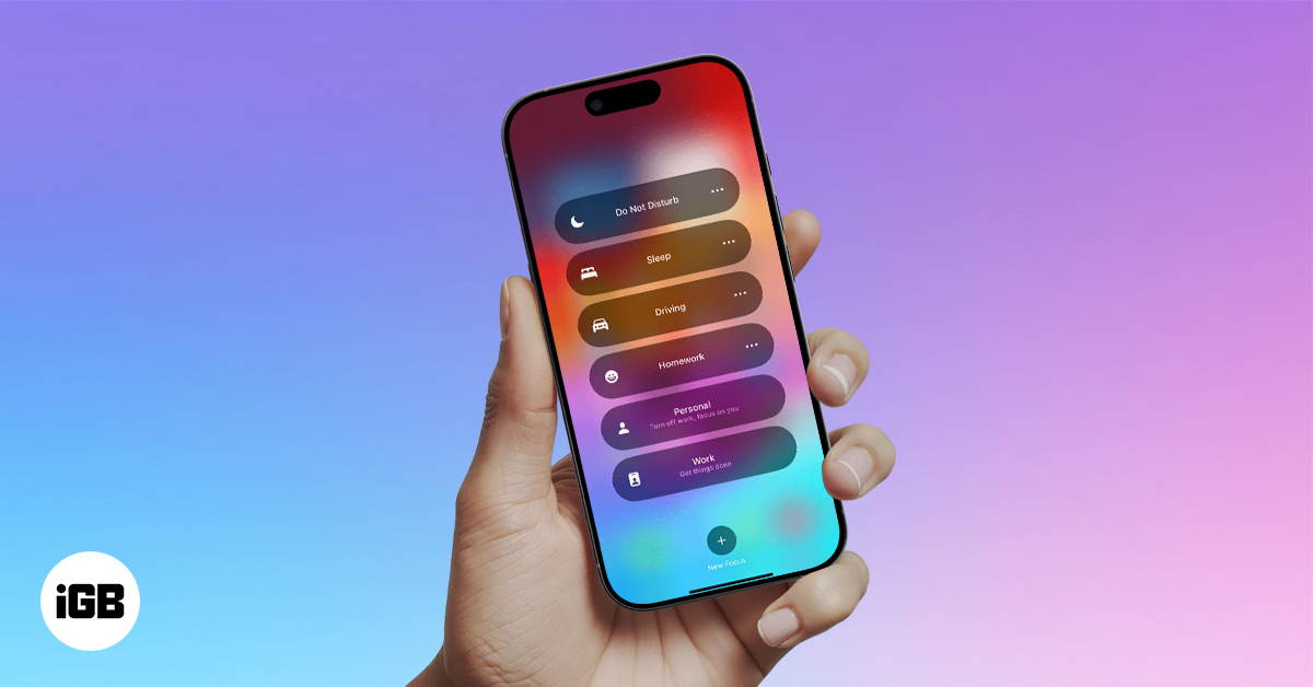 Focus Mode on iPhone.