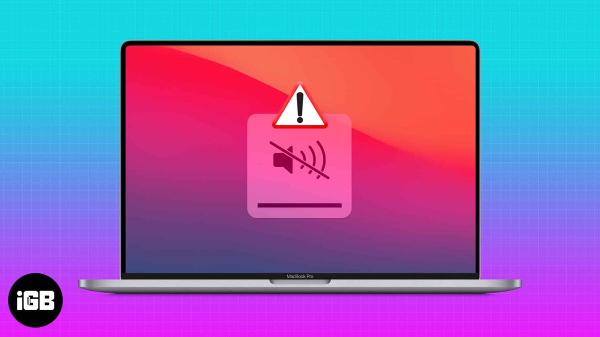 How to fix sound not working on macbook issue