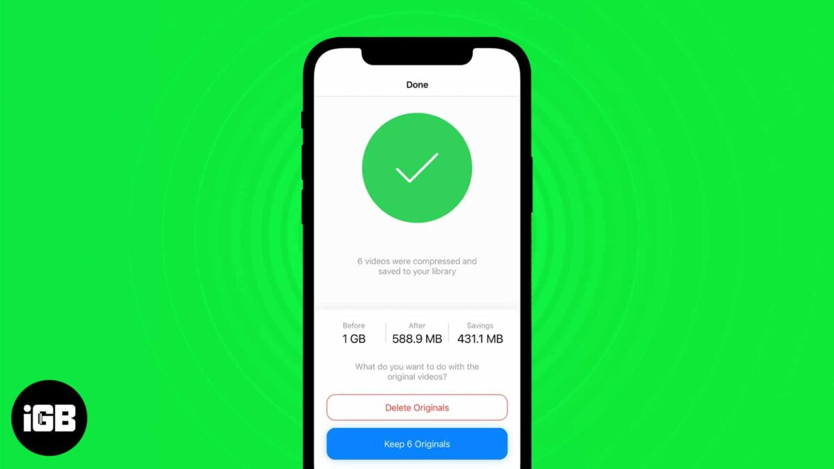 How to compress video on iphone and ipad