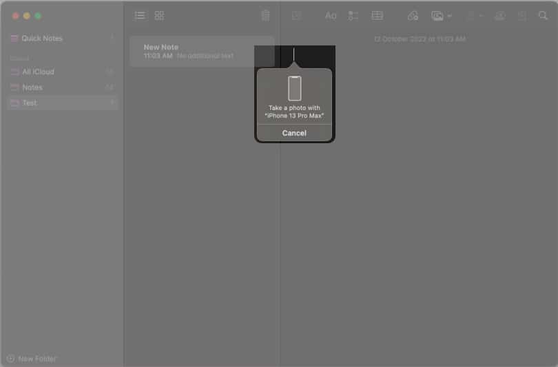 Take photos, sketch, or scan documents with Continuity Camera  on Mac