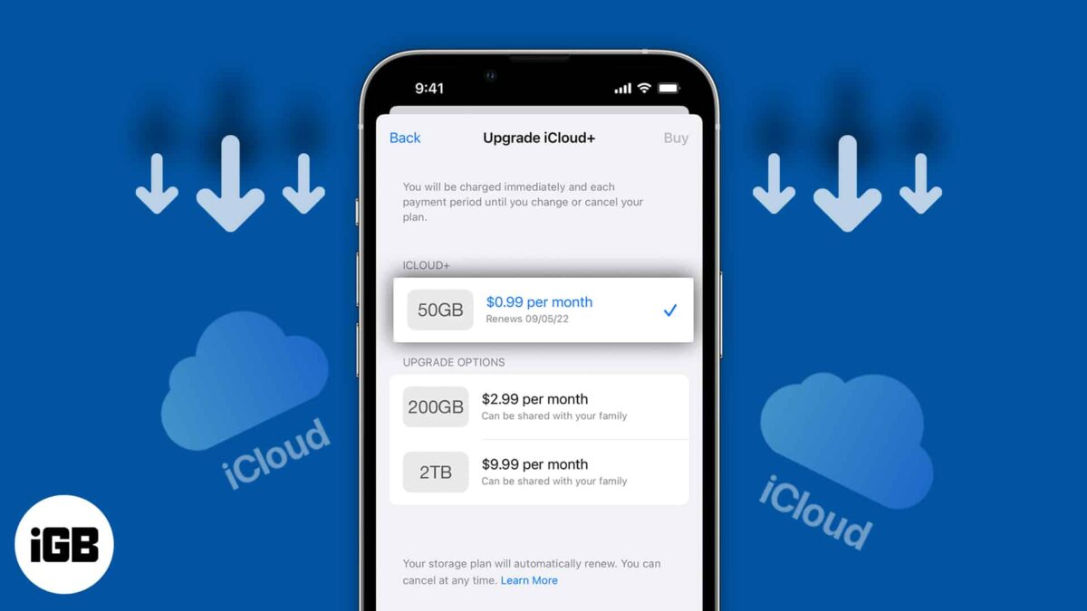 Downgrade icloud plus plan