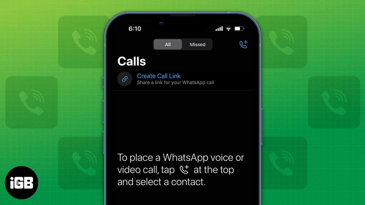 How to create whatsapp call link on iphone