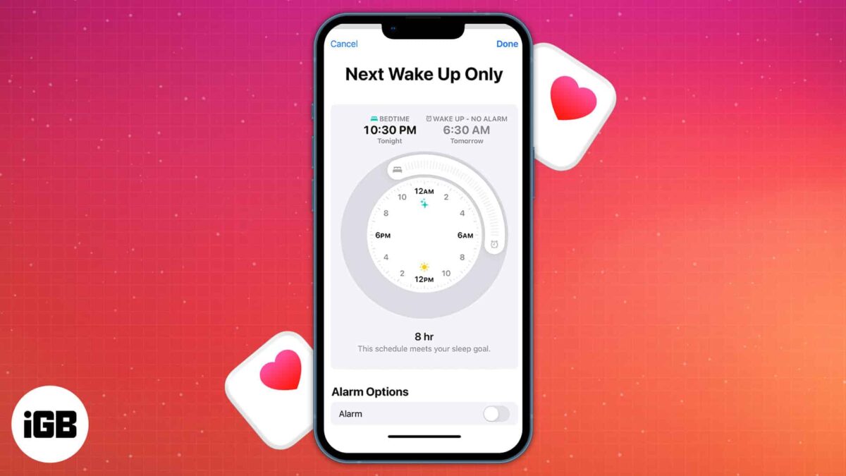 How to turn off alarms and delete sleep schedules in health app