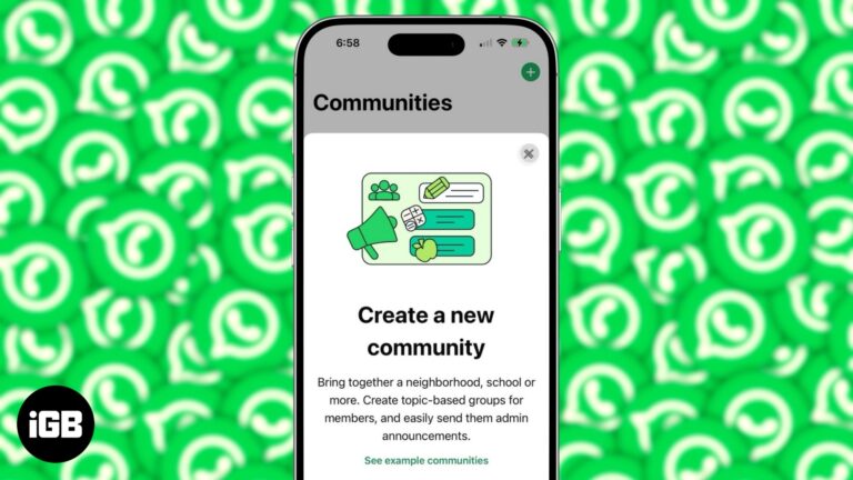 WhatsApp Communities on iPhone.