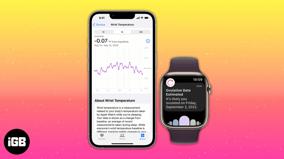 How to track wrist temperature on apple watch