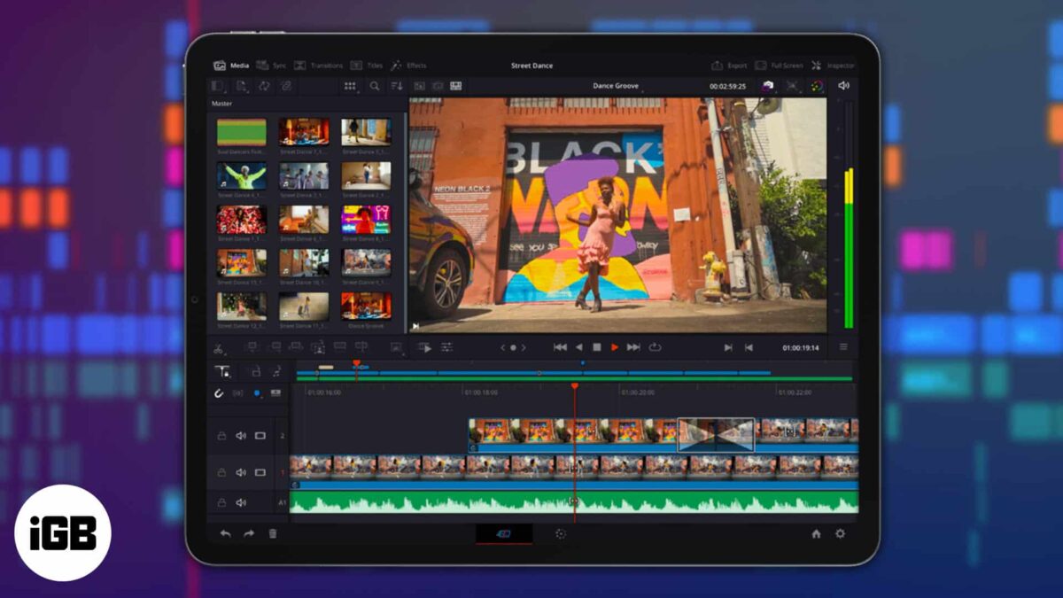 How to use davinci resolve on ipad