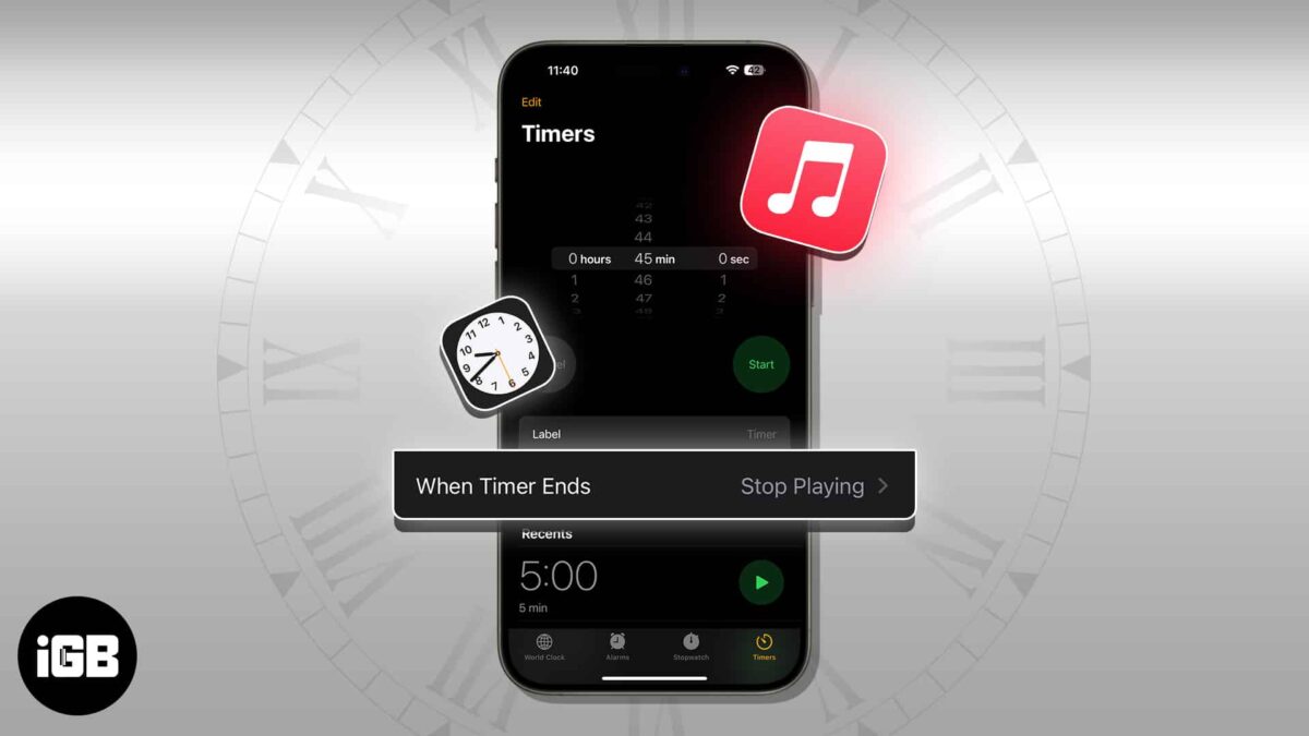 How to set a sleep timer in apple music on iphone and mac