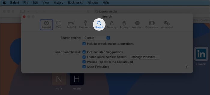 Head-to-the-Search-tab