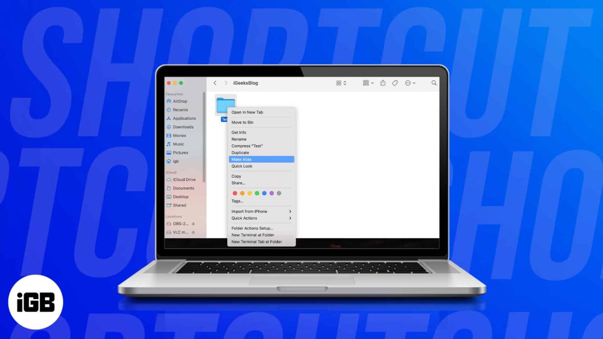 How to make desktop shortcuts on mac