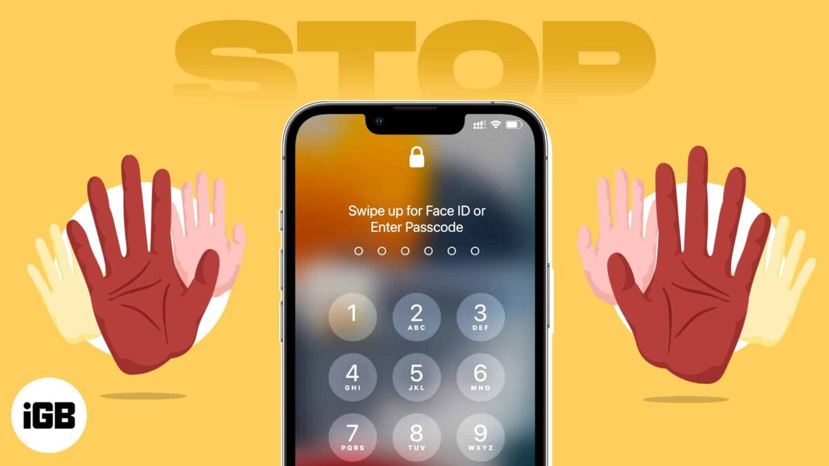 How to stop others from changing passcode on your iphone