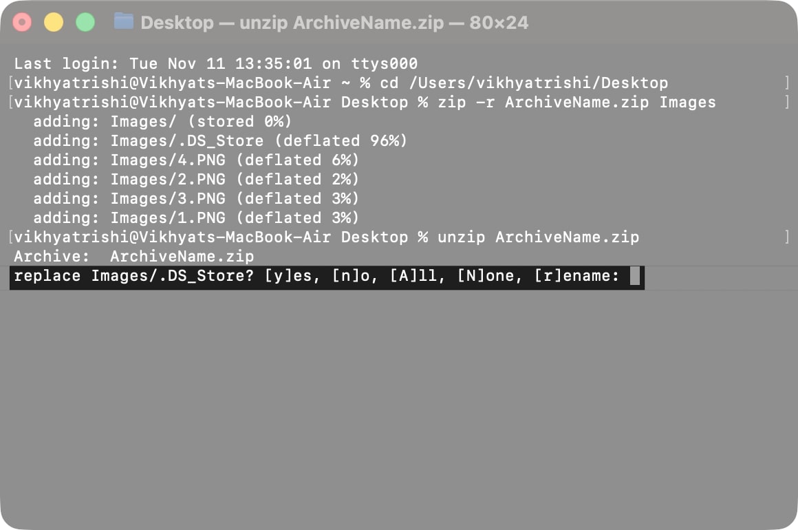 How to Zip and Unzip Files and Folders on Mac – iGeeksBlog the replace Images prompt will appear