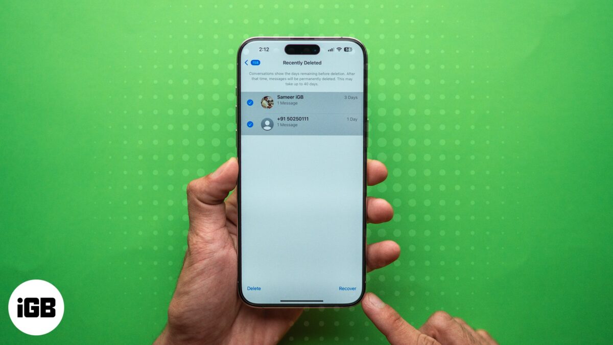 How to retrieve deleted text messages on an iphone